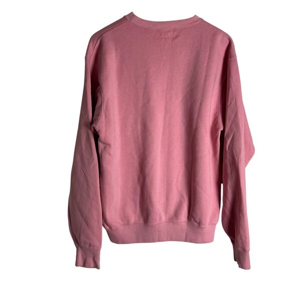 Departure Beverly Hills Pink Crewneck Graphic Long Sleeve Pullover Sweatshirt M - Picture 9 of 11